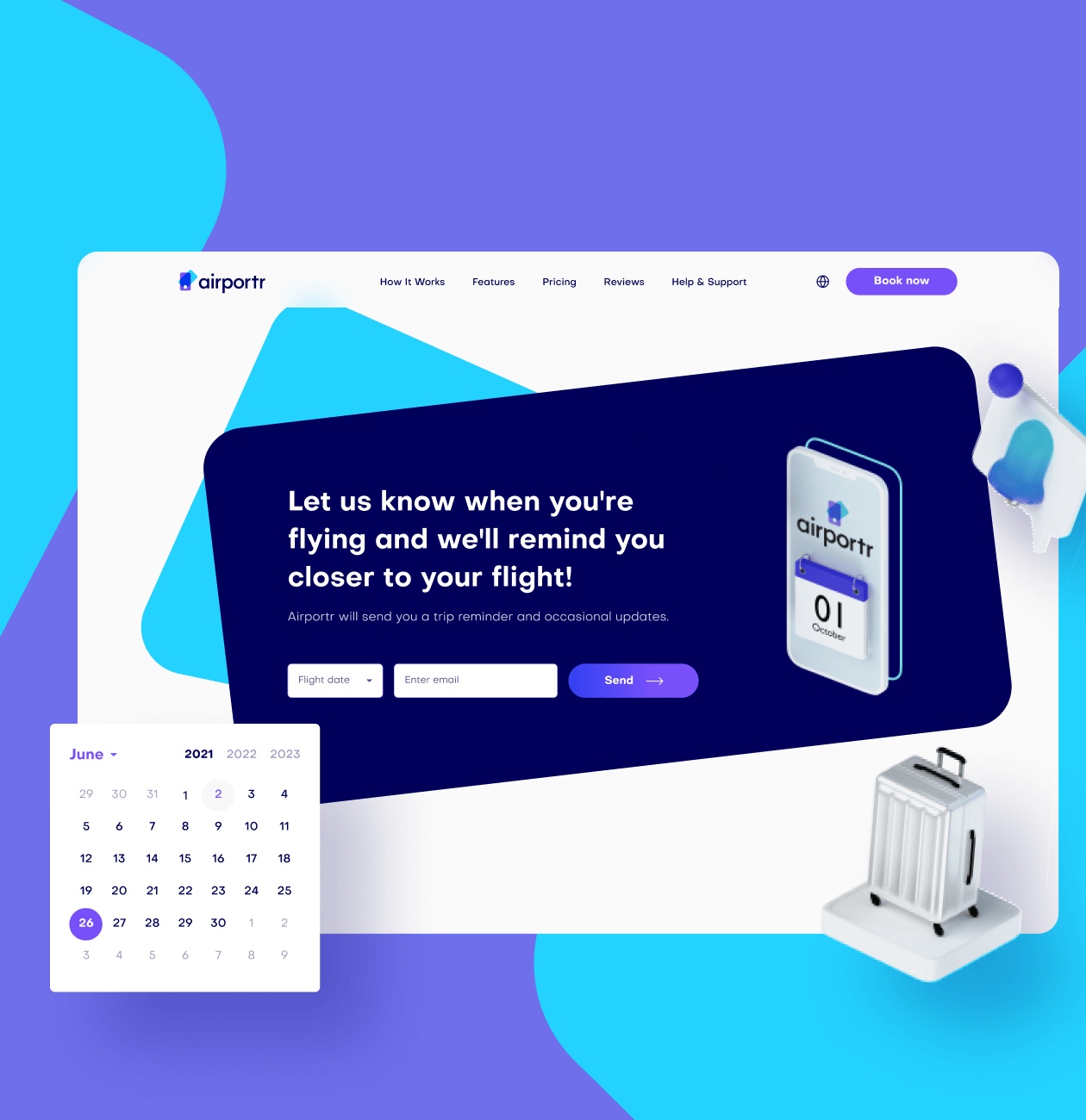 AirPortr – Luggage carrying service for traveling - Website Development - Photo 3