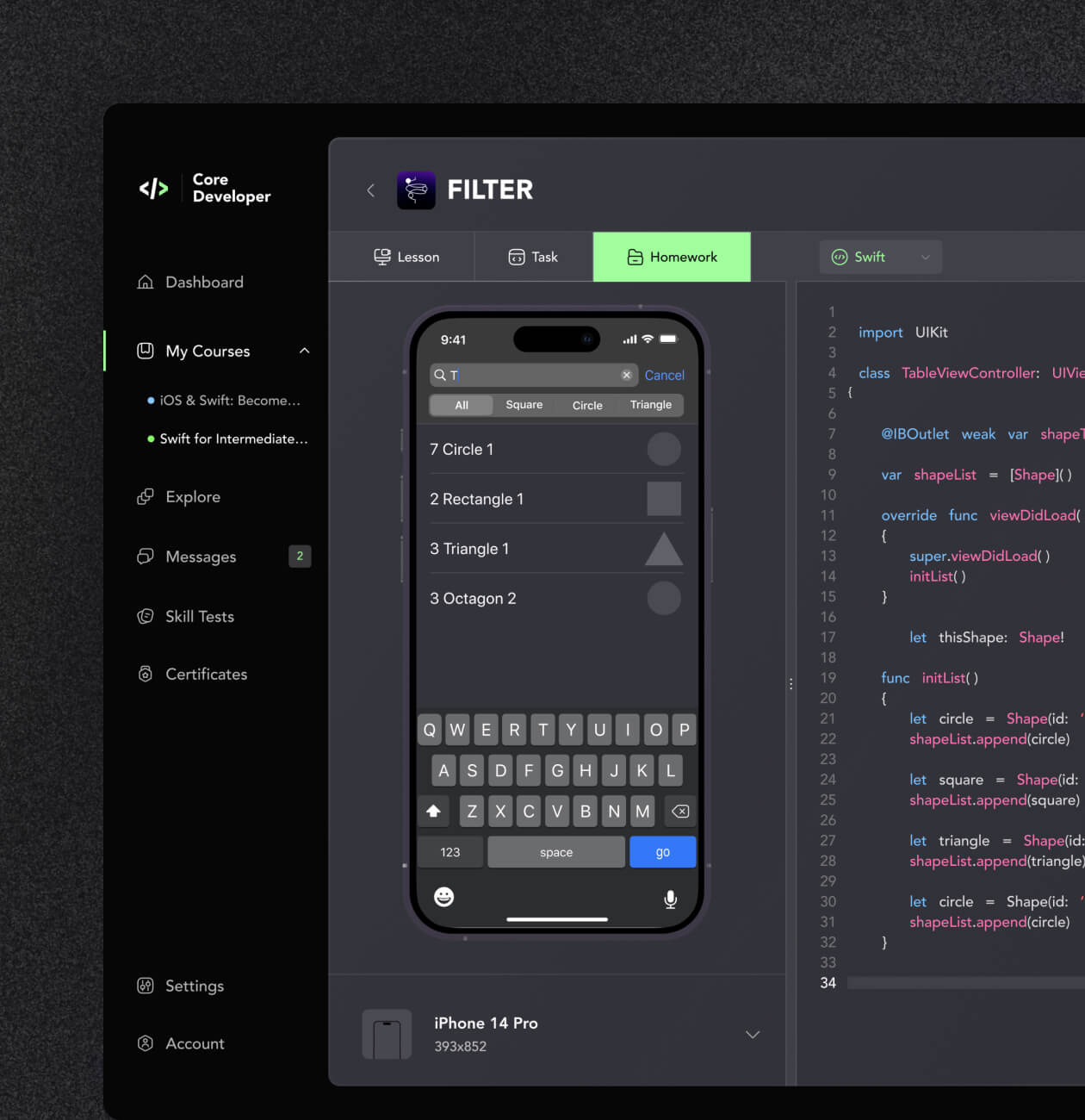 Core Developer – the platform for learning how to program - Website Development - Photo 3
