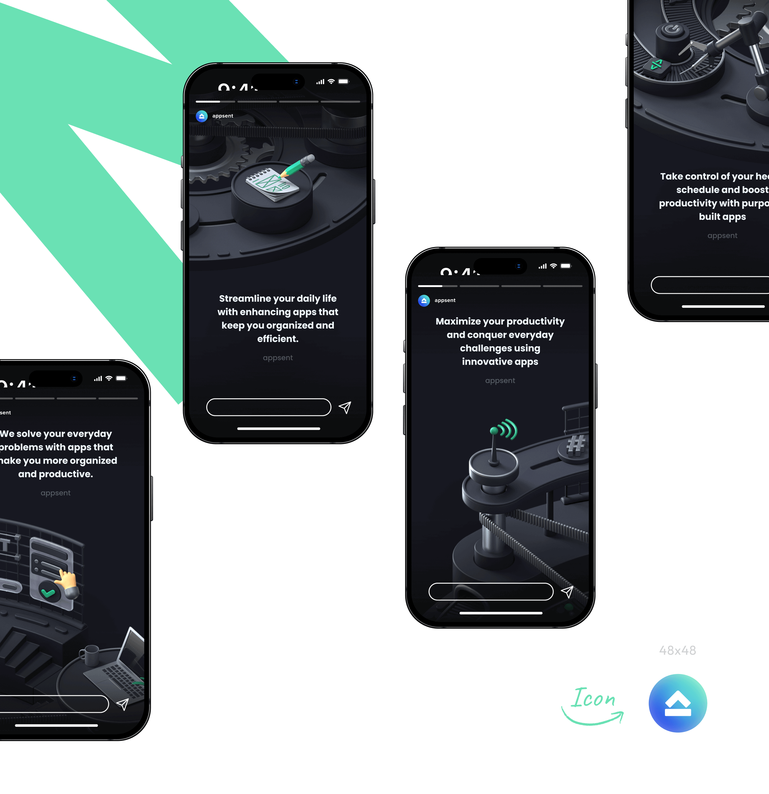 Appsent – Branding for the Application Developers company - Website Development - Photo 14